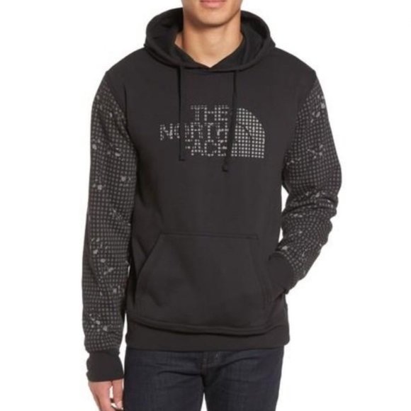 The North Face Other - THE NORTH FACE Mens XXL BLACK PULLOVER HOODIE 3M REFLECTIVE PRINT LOGO GRAPHIC